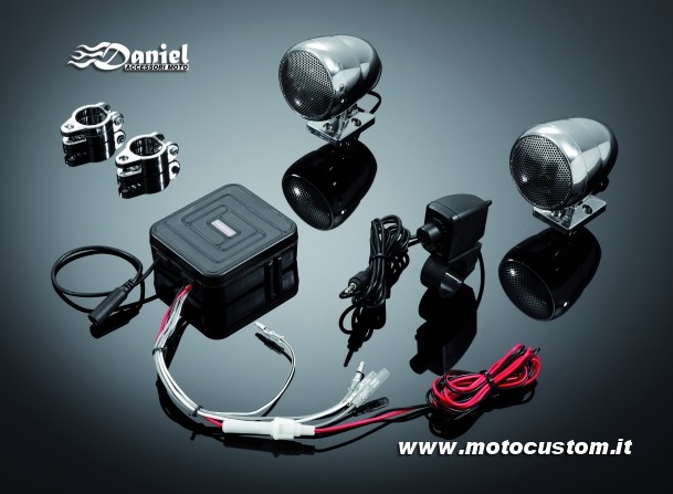 altoparlanti e amplificatore cod 69 400, Daniel accessori moto